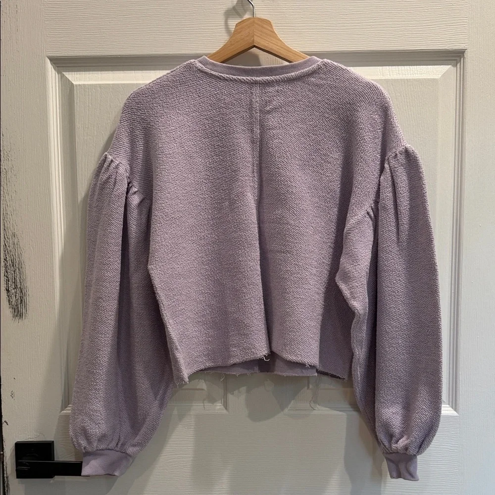 Free People Lilac Crew Neck Sweater